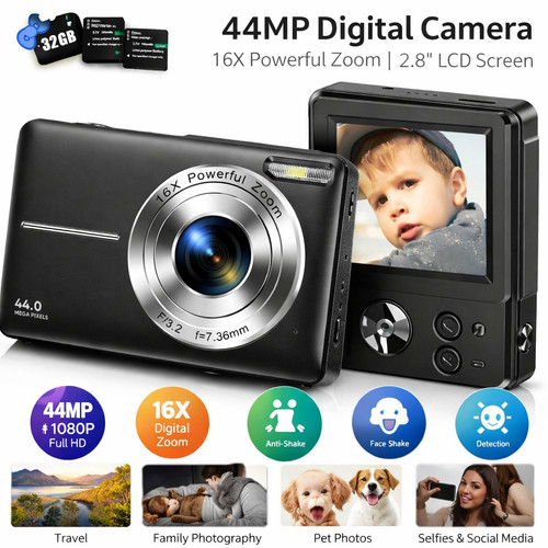 Fotocamera digitale 44mp 16x - 44mp,